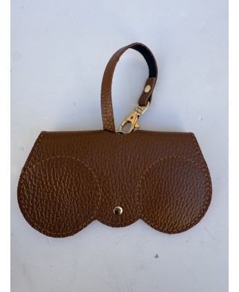 Funda de Gafas Piel Camel