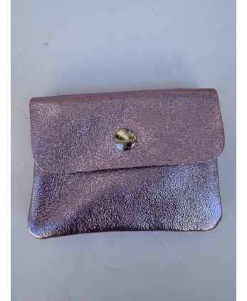 Monedero Piel Lila
