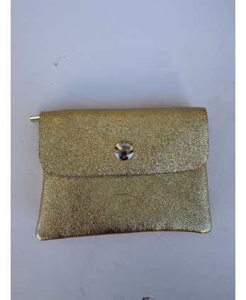 Monedero Piel Dorado