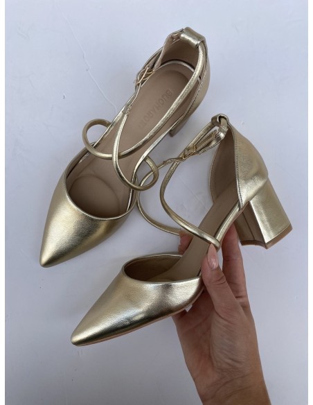 Tacón Dama Dorado
