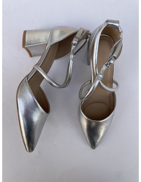Tacón Dama Plata