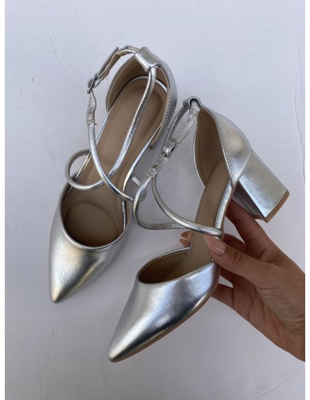 Tacón Dama Plata