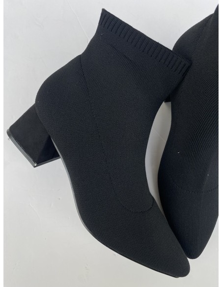 Botín calcetín Negro