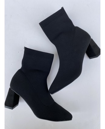 Botín calcetín negro alto