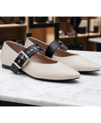 Manoletina Broche Beige