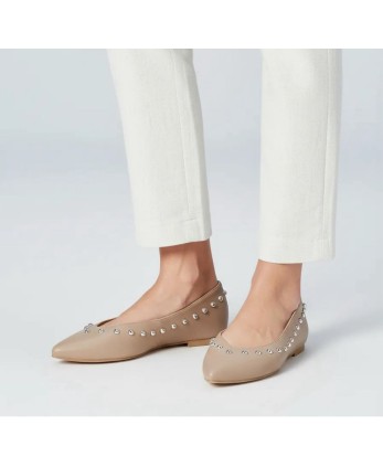 Manoletina Tachuelas Beige