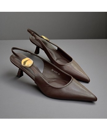 Tacón Broche Marrón