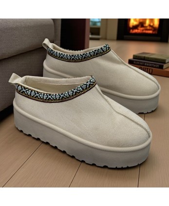 Zueco Plataforma Beige