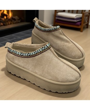 Zueco Plataforma Khaki