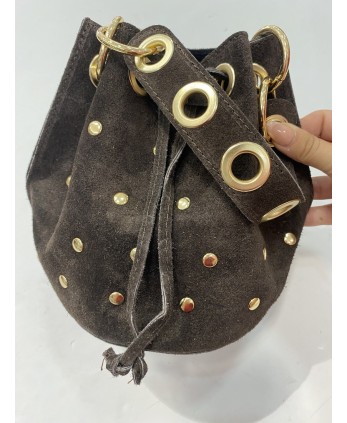 Bombonera Piel Marrón