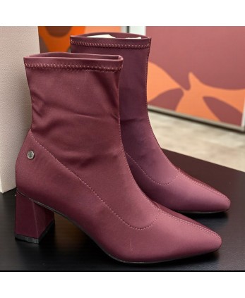 Botín Lana Burdeos
