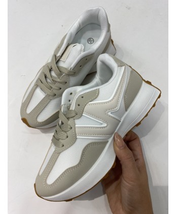 Deportiva New Beige Claro