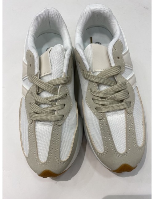 Deportiva New Beige Claro