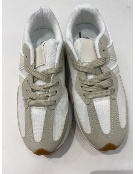 Deportiva New Beige Claro