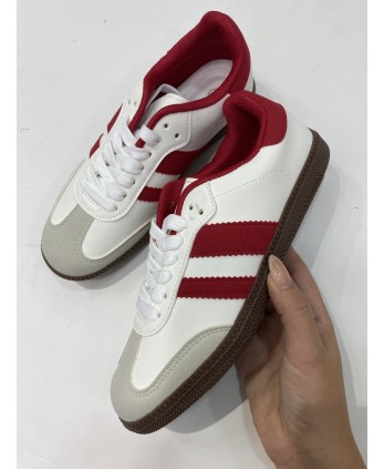 Deportiva Salsa Blanco y Rojo