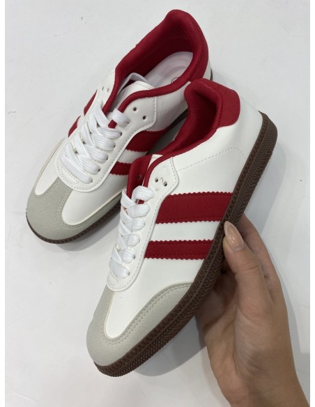 Deportiva Salsa Blanco y Rojo