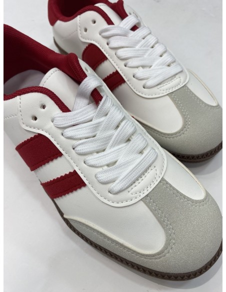 Deportiva Salsa Blanco y Rojo