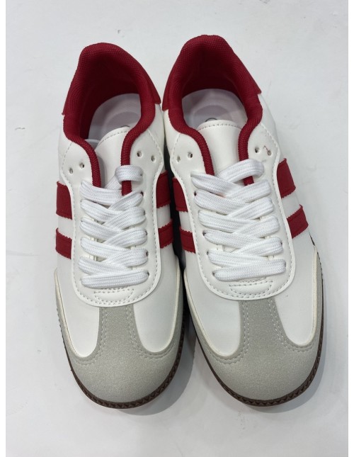 Deportiva Salsa Blanco y Rojo