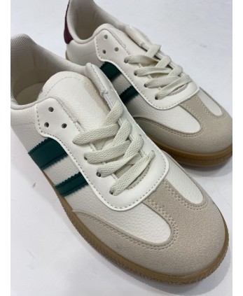 Deportiva Ronda Beige y Verde 2