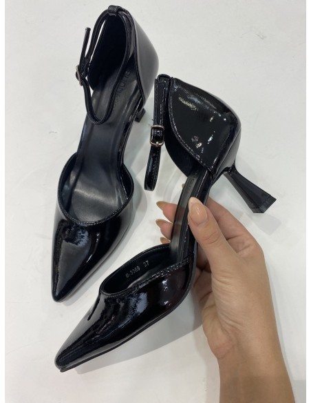 Tacón Julia Negro Charol