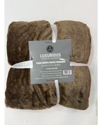 Manta Reversible Marrón 210x230cm