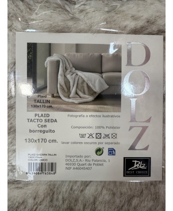 Manta Tacto Seda Reversible 130x170cm 2