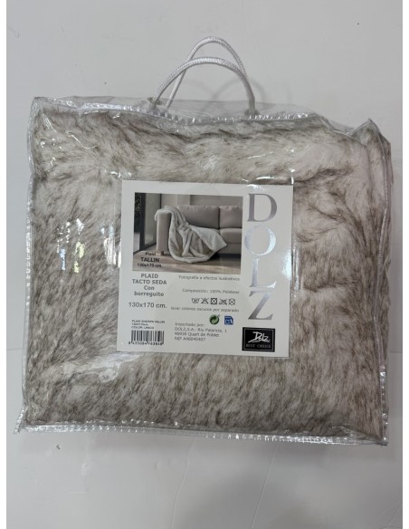 Manta Tacto Seda Reversible 130x170cm