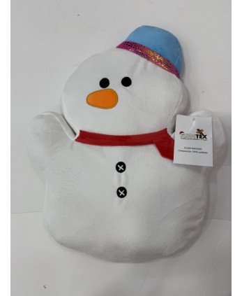 Cojín Muñeco de Nieve Navidad