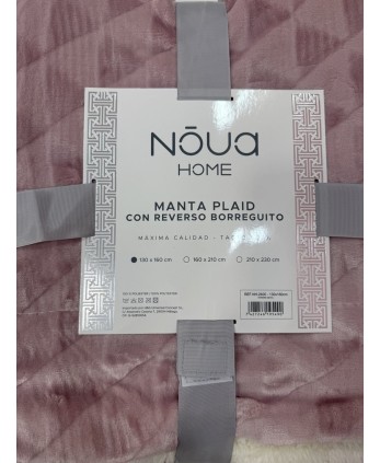 Manta Reversible Rosa 130x160cm 2
