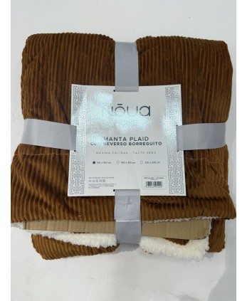 Manta Reversible Marrón 130x160cm