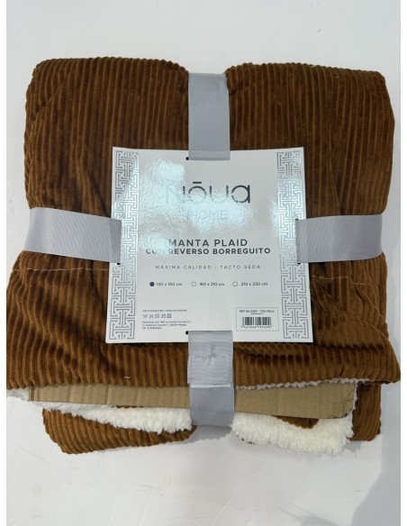 Manta Reversible Marrón 130x160cm