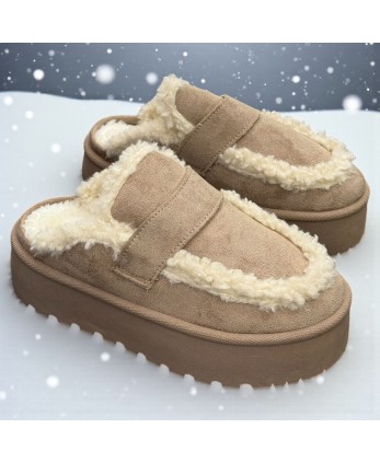 Zueco Invierno Beige
