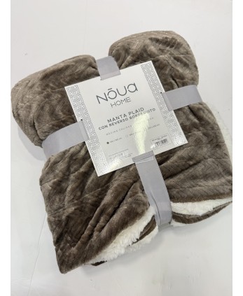 Manta Reversible Gris 130x160cm