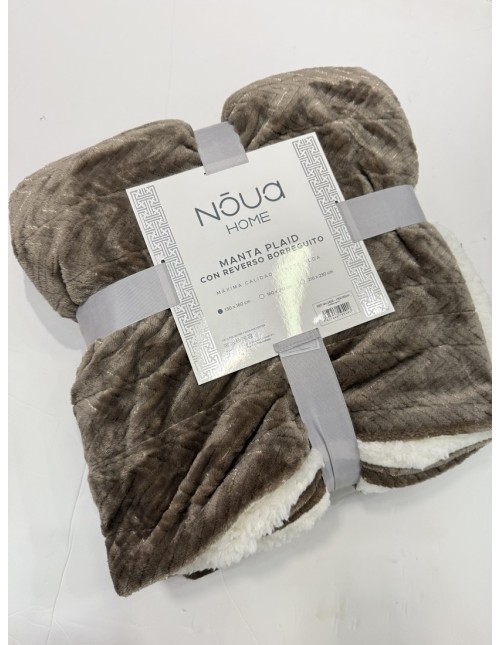 Manta Reversible Gris 130x160cm
