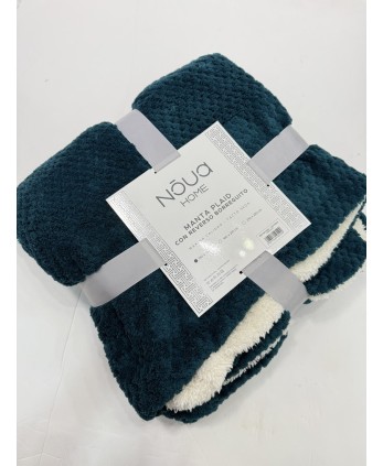 Manta Reversible Verde 130x160cm