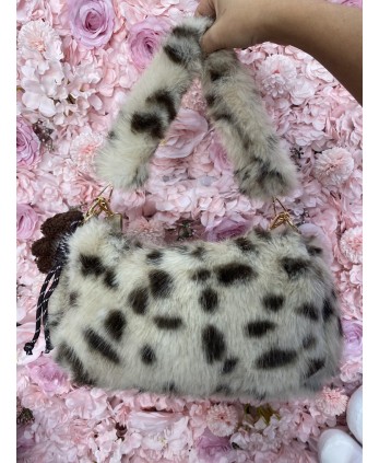 Bolso peluche Beige/marrón