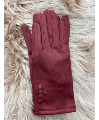 Guantes burdeos