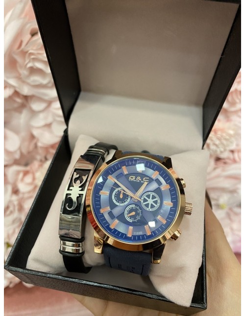 Reloj+pulsera ANIMAL azul