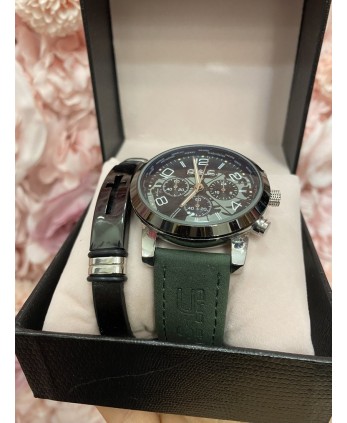 Reloj+pulsera CRUZ verde 2