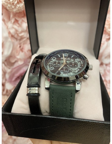 Reloj+pulsera CRUZ verde