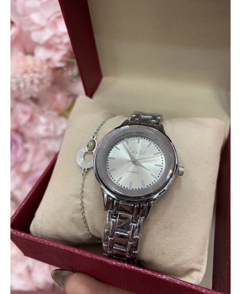 Reloj+pulsera PLATA mujer