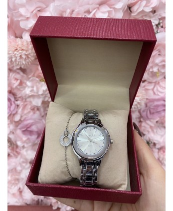 Reloj+pulsera PLATA mujer 2
