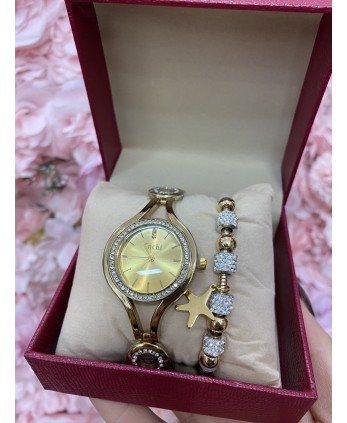 Reloj+pulsera DORADO mujer 2
