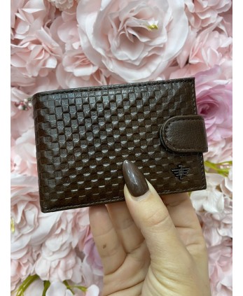 Cartera hombre PIEL marrón oscuro 2
