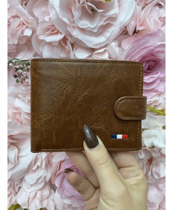 Cartera hombre marrón