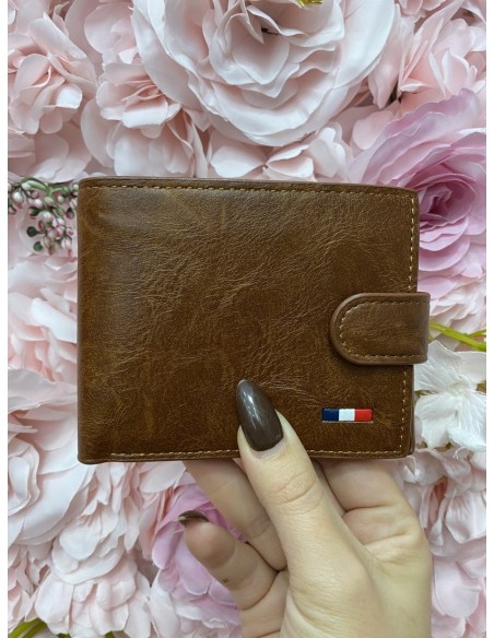 Cartera hombre marrón