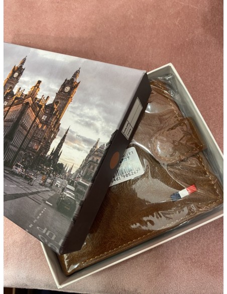 Cartera hombre marrón