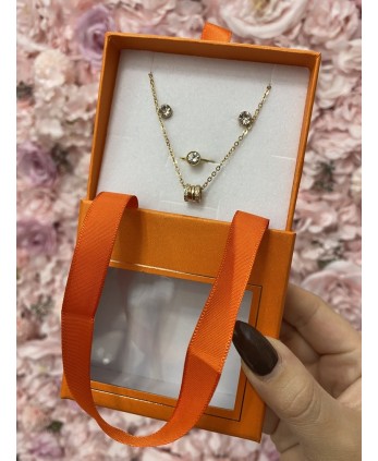 Conjunto BRILLO dorado