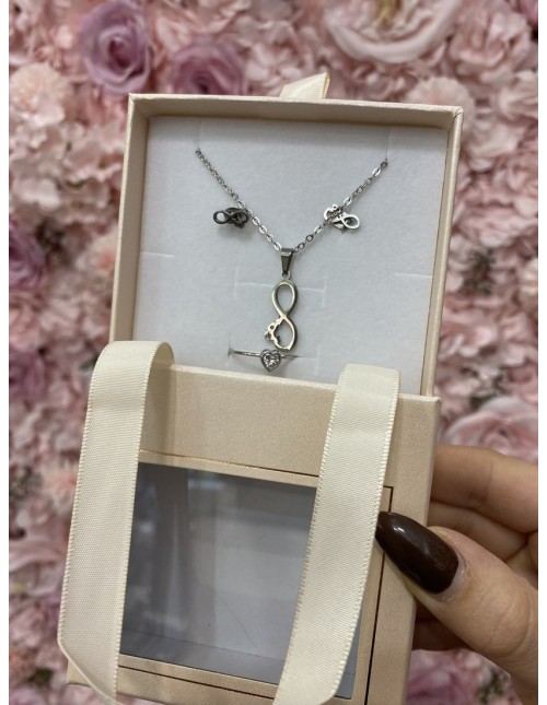 Conjunto SIEMPRE plata