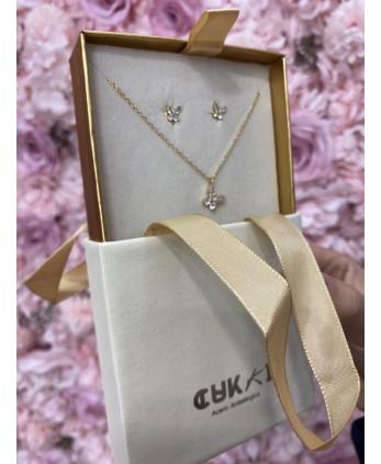 Conjunto MARIPOSA dorado 2